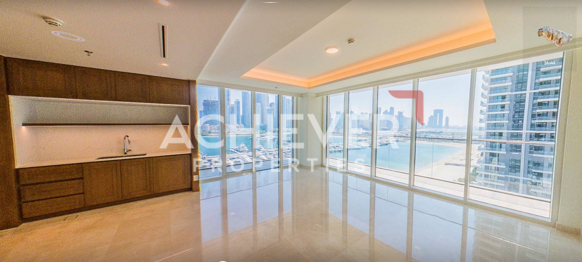 Corner Unit I Full Sea and Marina Skyline View